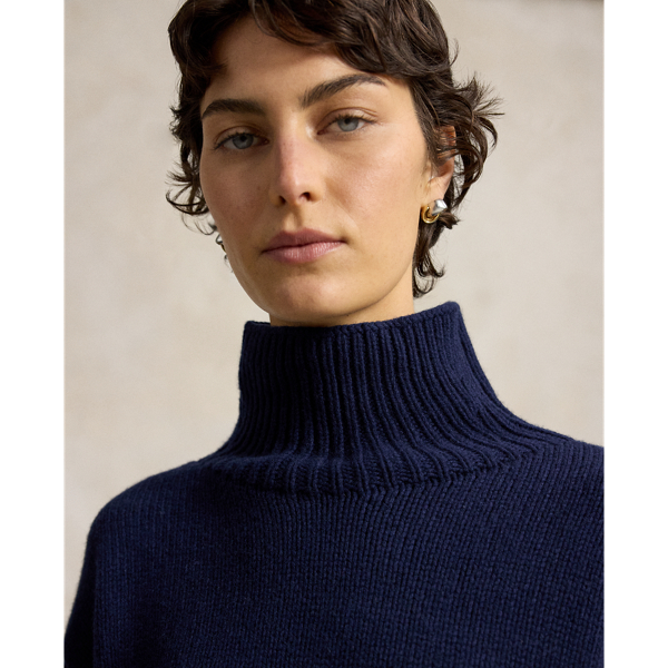 Wool-Cashmere Turtleneck Sweater