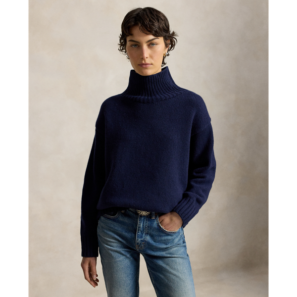 Wool-Cashmere Turtleneck Sweater