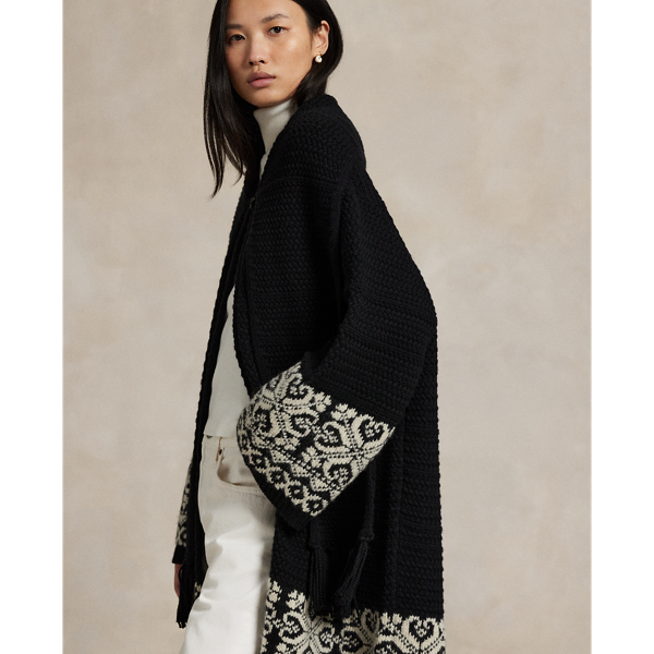 スカーフカラー ウールブレンド カーディガン | ラルフ ローレン公式