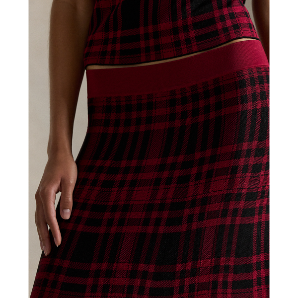 Plaid Sweater Skirt