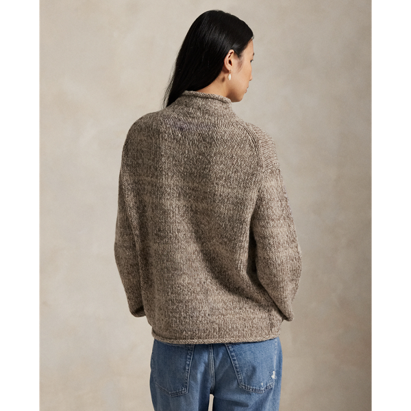 Flag Wool-Blend Turtleneck Sweater