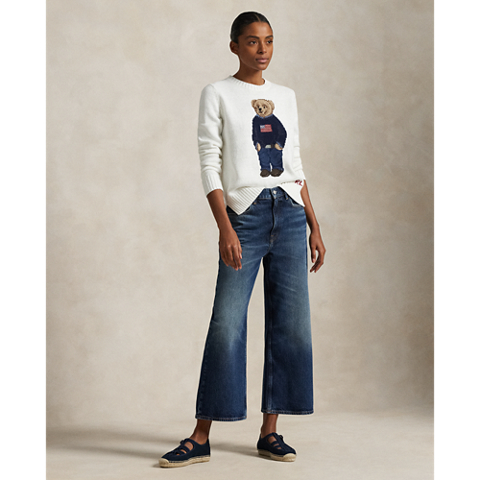 Женские свитеры Ralph Lauren Polo Bear Cotton-Linen Sweater