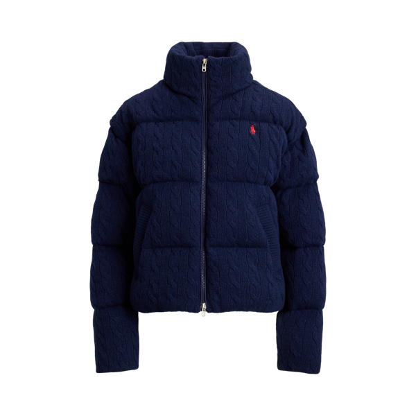 Cable Wool & Cashmere Puffer Jacket Polo Ralph Lauren 1