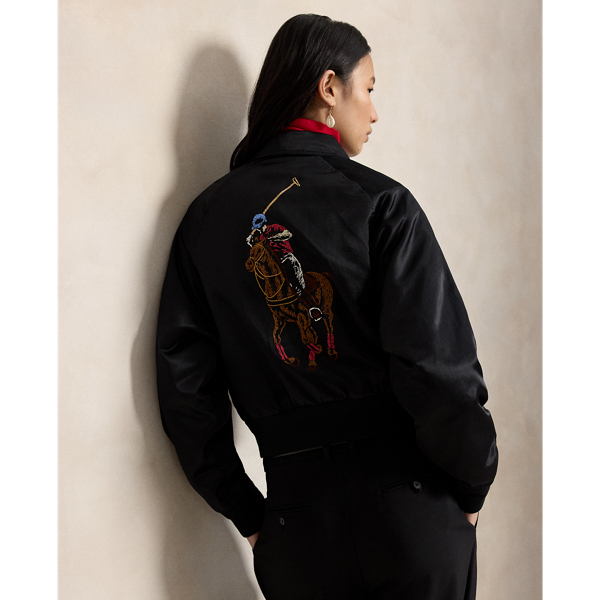 希少　ラルフローレン　ブリオン刺繍 乗馬 クラシック ジャケット　ネイビー　金釦 ✨美品✨ローレン ラルフ ローレン ブリオン刺繍パッチ ジャカード