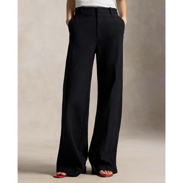 Baumwoll-Leinen-Hose Beaton mit Stretch Polo Ralph Lauren in Polo-Schwarz 4