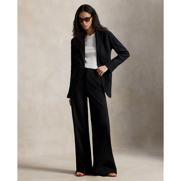 Baumwoll-Leinen-Hose Beaton mit Stretch Polo Ralph Lauren in Polo-Schwarz 7