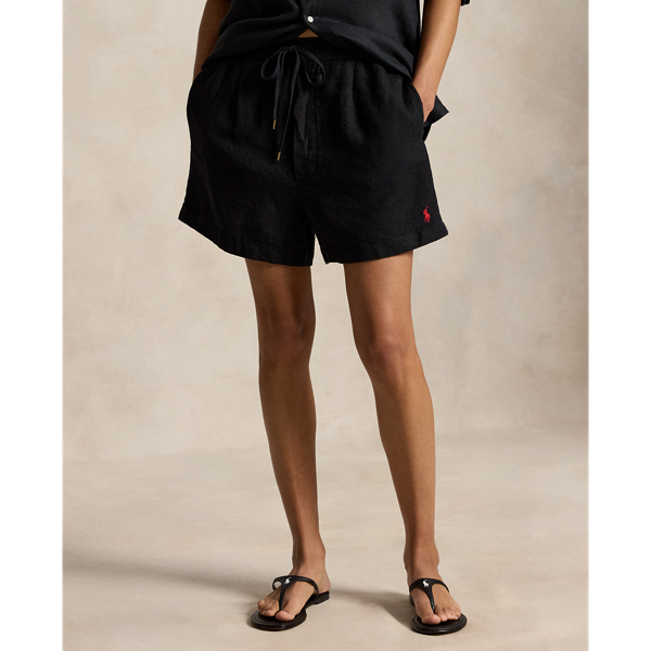 Polo Black Linen Drawstring Short Polo Ralph Lauren 3