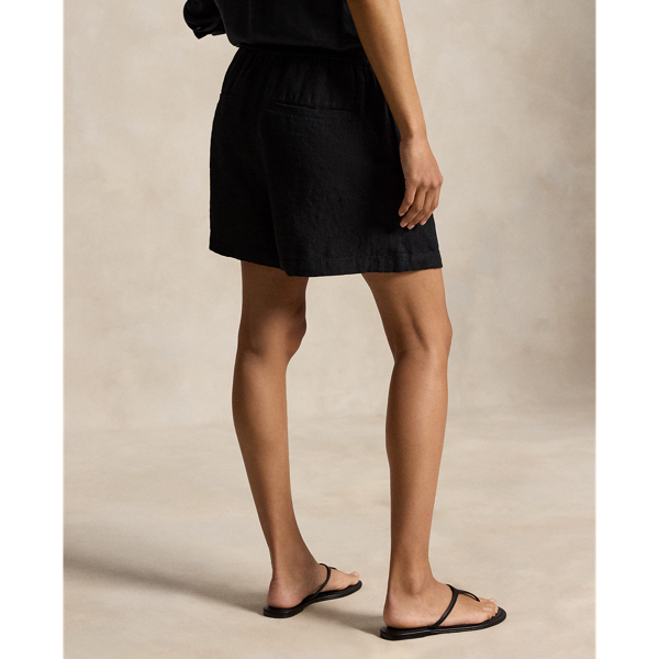 Polo Black Linen Drawstring Short Polo Ralph Lauren 4