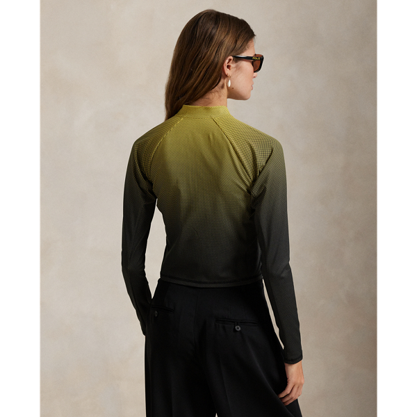 Graphic Cropped Quarter-Zip