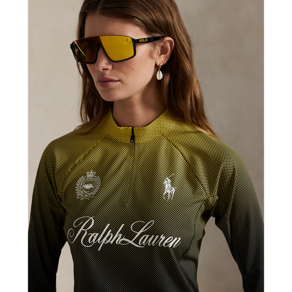 Graphic Cropped Quarter-Zip
