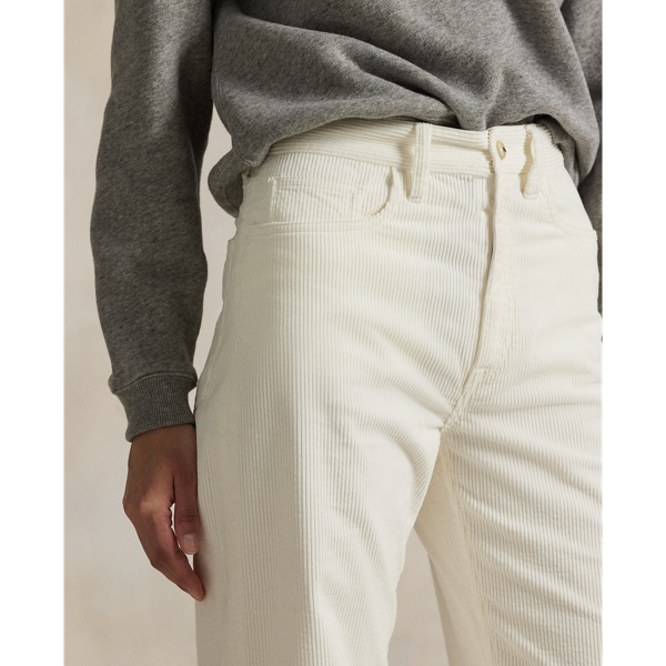 Cotton Corduroy Wide-Leg Trouser