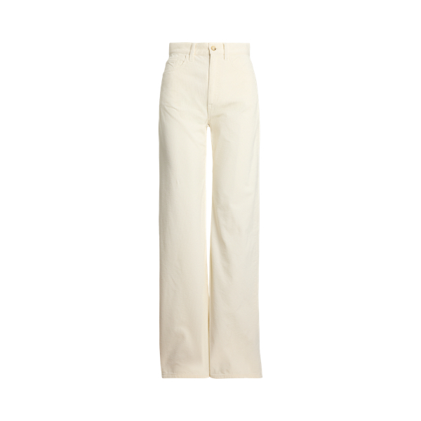Cotton Corduroy Wide-Leg Trouser
