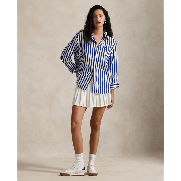 US Open Oversize Fit Striped Shirt