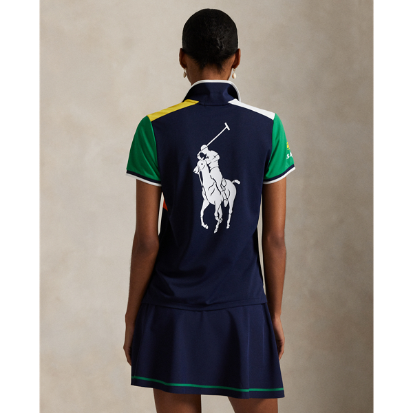US Open Colour-Blocked Piqué Polo Shirt