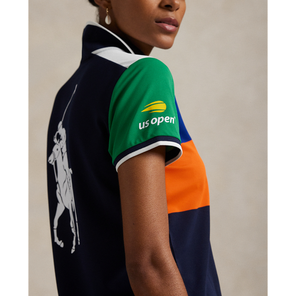 US Open Colour-Blocked Piqué Polo Shirt