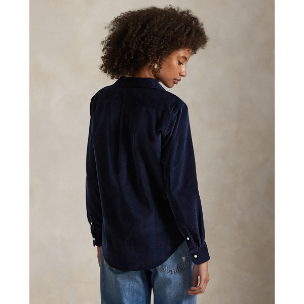 Classic-Fit Hemd aus Baumwollkordsamt Polo Ralph Lauren in Navy 4