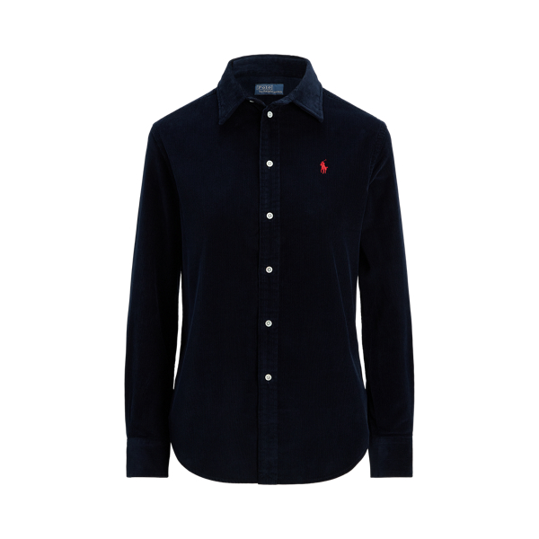 Classic-Fit Hemd aus Baumwollkordsamt Polo Ralph Lauren in Navy 2