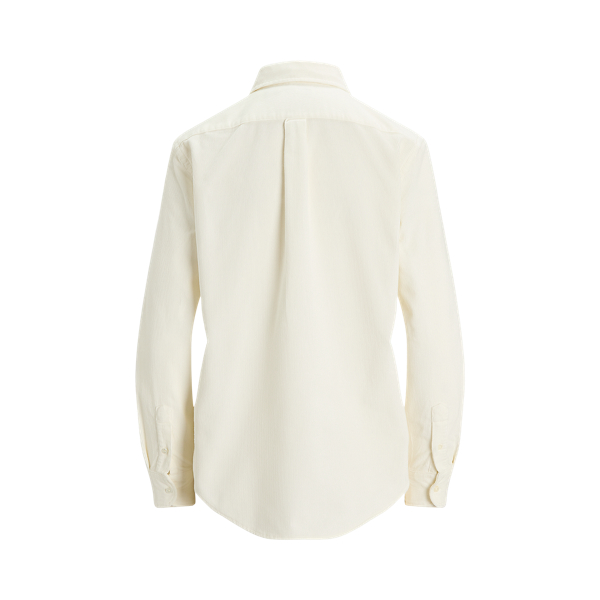 Chemise Classic Fit velours c&ocirc;tel&eacute; coton Polo Ralph Lauren en Blanc cocon 2