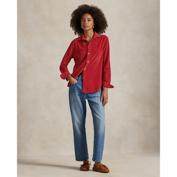 Classic-Fit Hemd aus Baumwollkordsamt Polo Ralph Lauren in Ralph-Rot 3