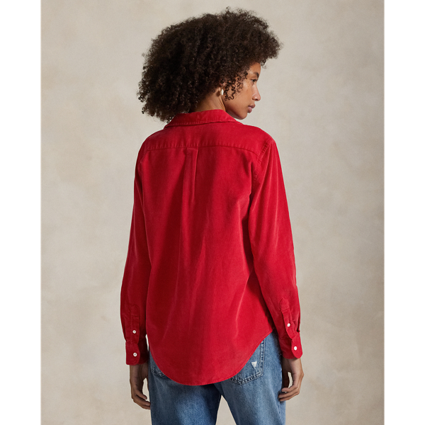 Classic-Fit Hemd aus Baumwollkordsamt Polo Ralph Lauren in Ralph-Rot 4
