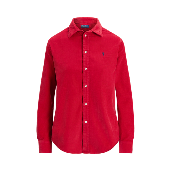 Classic-Fit Hemd aus Baumwollkordsamt Polo Ralph Lauren in Ralph-Rot 2