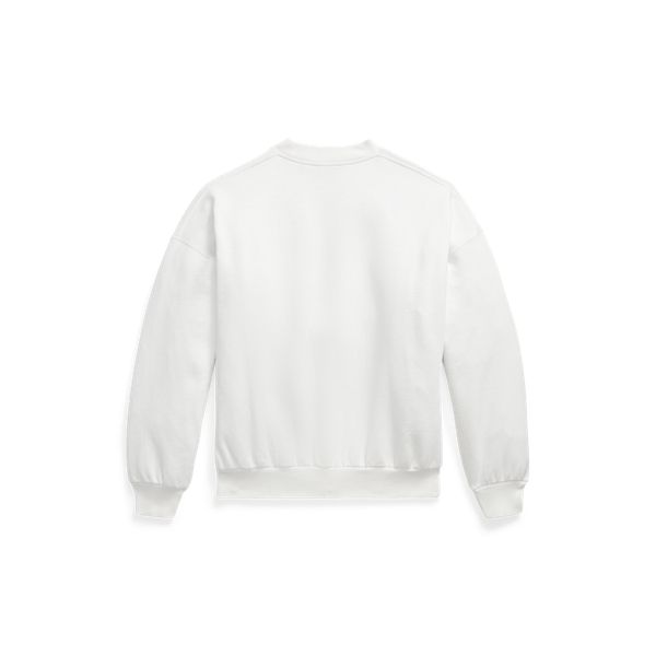 White Logo Fleece Crewneck Polo Ralph Lauren 2