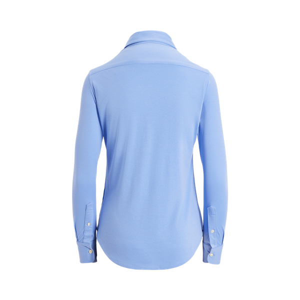 Camicia Oxford in maglia Slim-Fit Polo Ralph Lauren in Blu camicia elegante 2