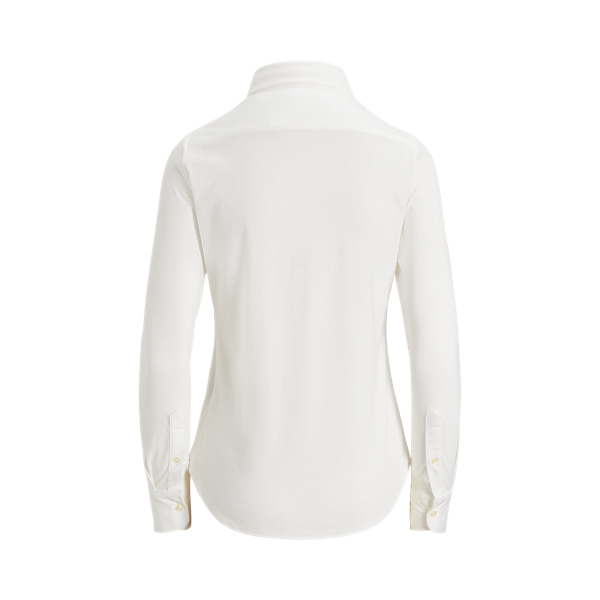Slim Fit Knit Oxford Shirt Polo Ralph Lauren en Blanc 2
