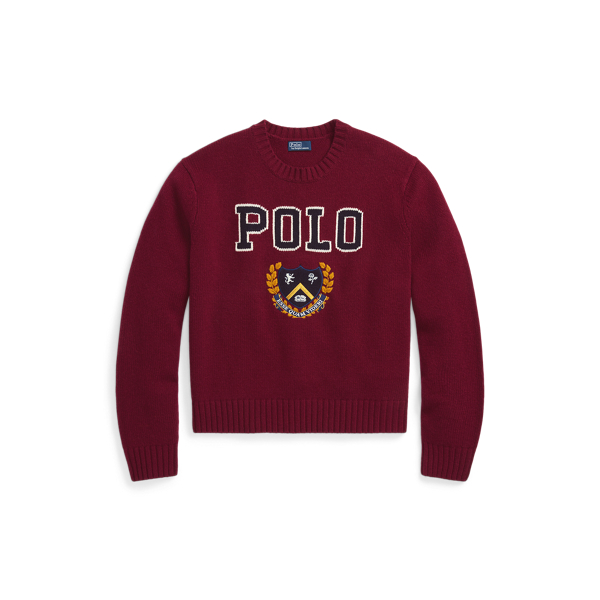 Logo Crest Wool Crewneck Jumper