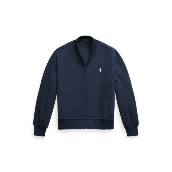 Double-Knit Jacquard Baseball Jacket