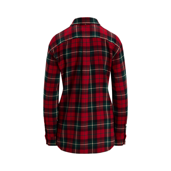 Koszula twill w kratę Classic Fit Polo Ralph Lauren w Vibe Red / Tan Multi 2