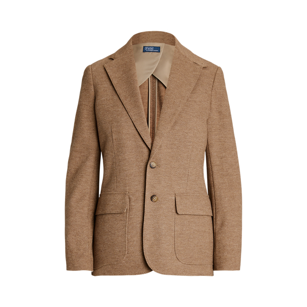 Single-Breasted Herringbone Blazer