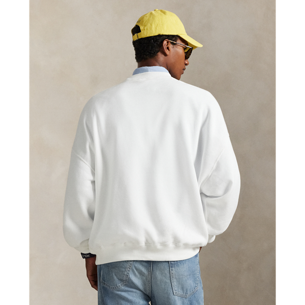 Ceramic White US Open Fleece Crewneck Polo Ralph Lauren 5