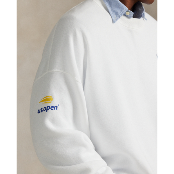Ceramic White US Open Fleece Crewneck Polo Ralph Lauren 8