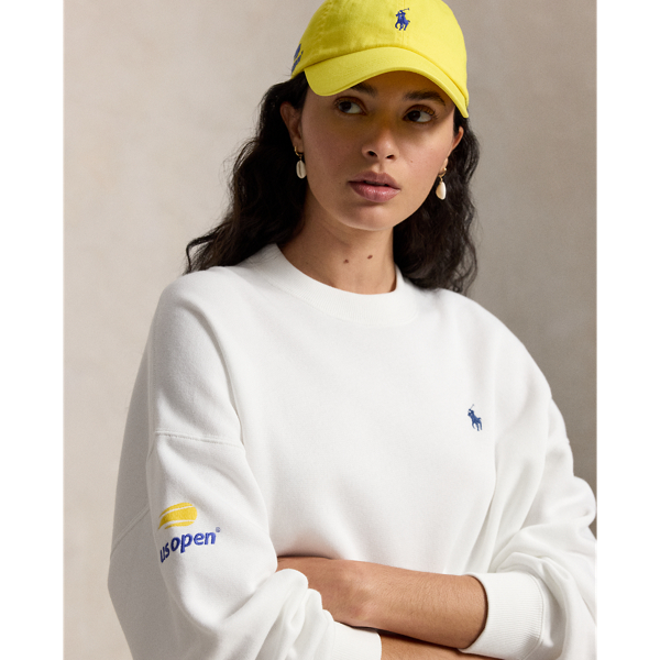 Ceramic White US Open Fleece Crewneck Polo Ralph Lauren 9