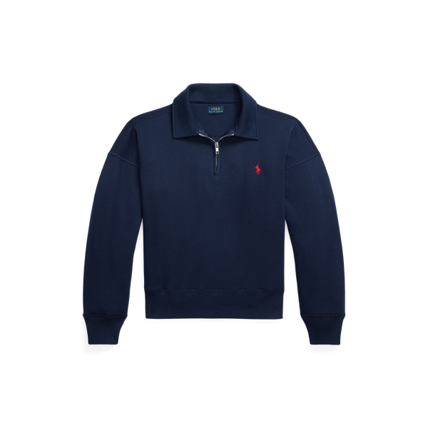 Pull demi-zipp&eacute; en molleton