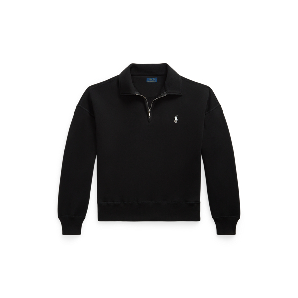 Pull demi-zipp&eacute; en molleton 
