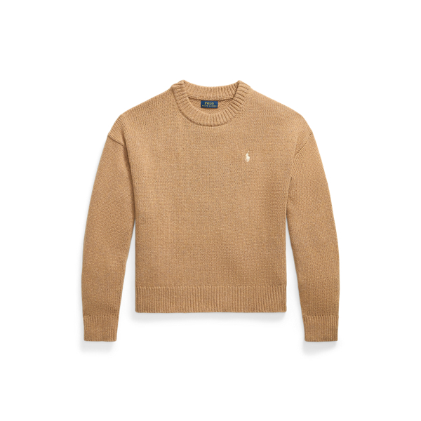 Pull col rond en laine mélangée
