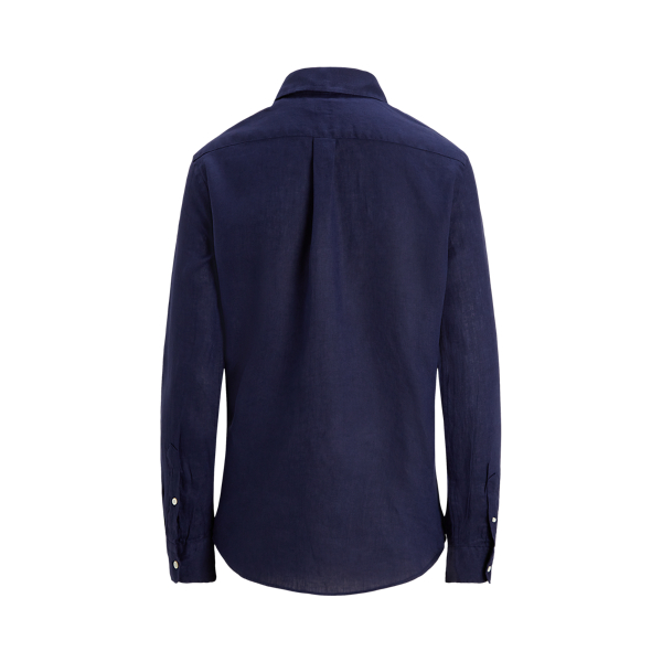 Classic Fit Linen Shirt Polo Ralph Lauren en Marine 2