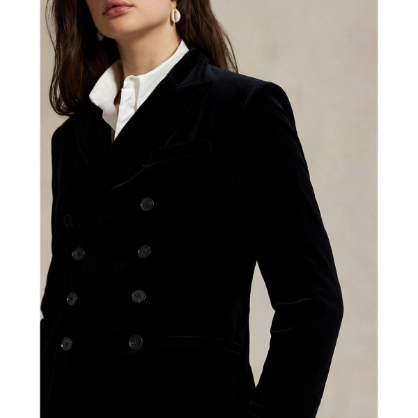 【RALPH LAUREN】ダブルブレスト ベルベットブレザー ジャケット ダブルブレステッド ベルベット ブレザー | ラルフ ローレン公式