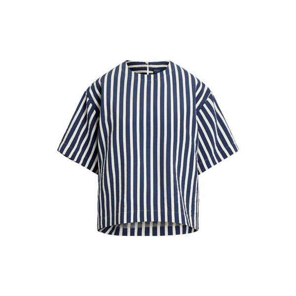 Cotton Tie-Neck Shirt