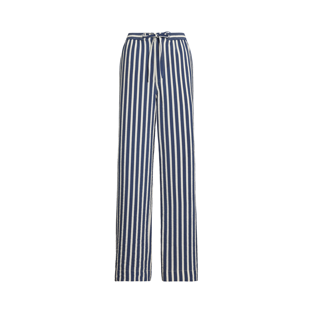 Striped Silk-Blend Wide-Leg Pant