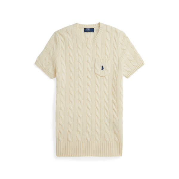 POLO RALPH LAUREN - ケーブル ウールカシミヤ ショートスリーブ セーター ケーブル ウールカシミヤ ショートスリーブ セーター | POLO