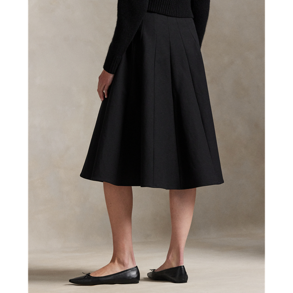 Gabardine A-Line Skirt