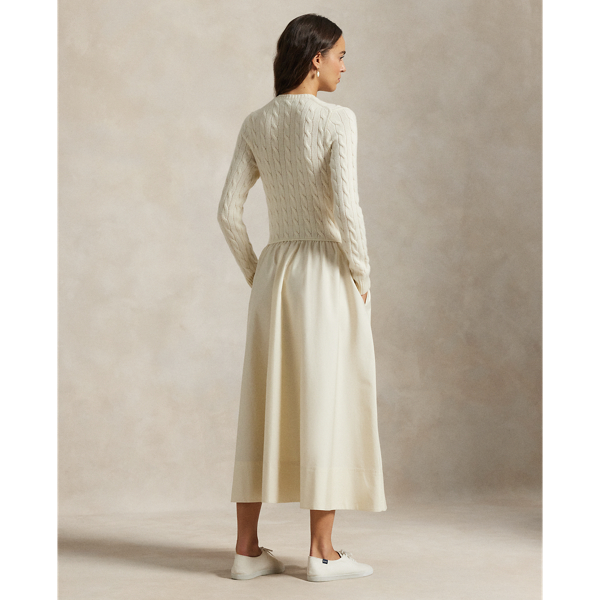 ハイブリッド ケーブル セーター ドレス | ラルフ ローレン公式