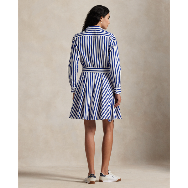 US Open Striped Cotton Shirtdress