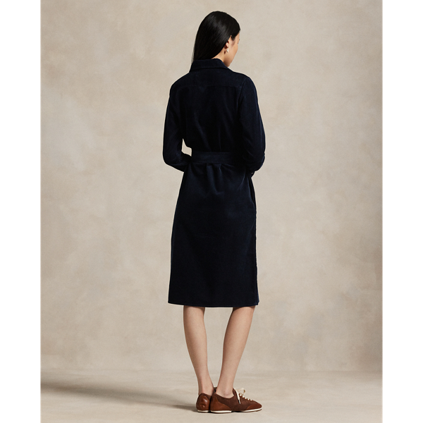 コーデュロイ ベルテッド シャツドレス | ラルフ ローレン公式