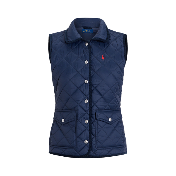 Gilet matelass&eacute; en losange