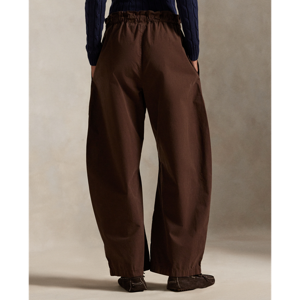 Cotton Curved Tapered Drawstring Pant