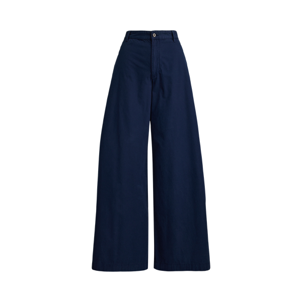 コットン リラックス ワイドレッグ パンツ | ラルフ ローレン公式